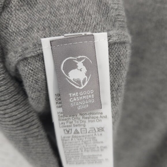 NWT J CREW 100% Cashmere Classic-Fit Crewneck Sweater HEATHER ASH Gray MEDIUM - Picture 6 of 8